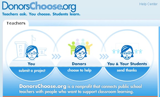 Donors Choose team visited my classroom today - great group, great resource for teachers