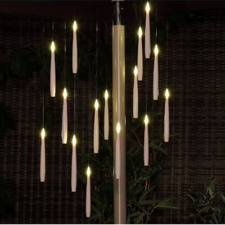 Noma Floating Candle Chandelier Outdoor Light, Warm White