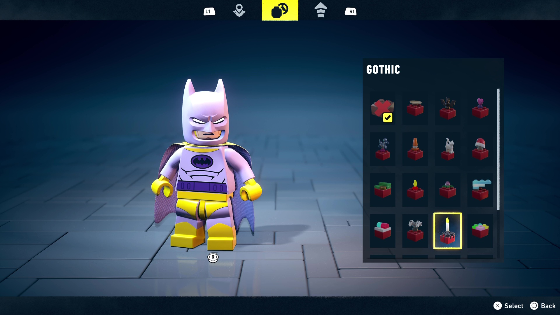 Gothic Red Brick modifier in Lego Batman Legacy of the Dark Knight