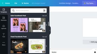 Canva interface