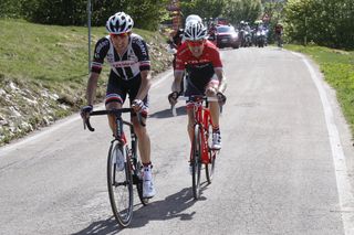 Tom Dumoulin (Team Sunweb) with Bauke Mollema (Trek-Segafredo) on the Blockhaus climb