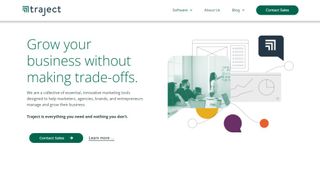 Website screenshot for Traject Fanbooster