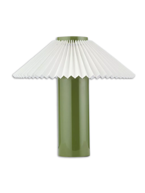Pliss&eacute; Pleat Shade Table Lamp in Avocado