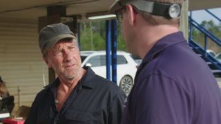 Mike Rowe talking in Dirty Jobs