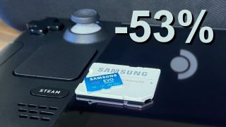 Steam Deck with Samsung EVO Select microSD card