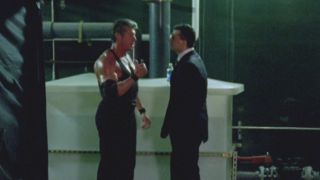 Vince and Shane McMahon speaking at WrestleMania 19 in Mr. McMahon