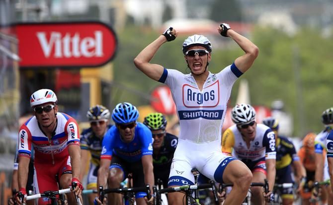A triumphant Marcel Kittel (Argos-Shimano)