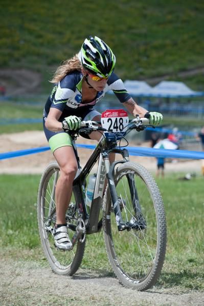 Subaru/Trek rider Willow Koerber recovered enough to reclaim a toughly fought battle for the last podium position of fifth place.