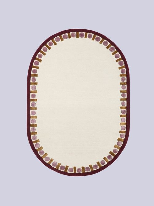 Vlada 87% Wool Oval Rug