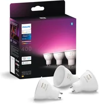 Philips Hue White and Colour Ambiance GU10 Bulbs (3 pack)