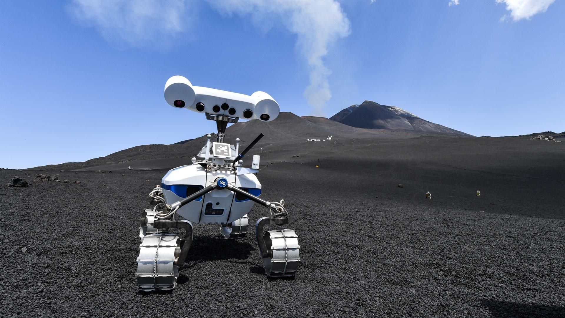 Cute lunar robots test their skills on Italy's Etna volcano | Space