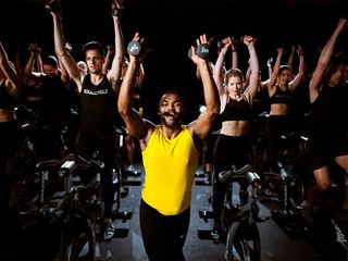 Inside a SoulCycle class