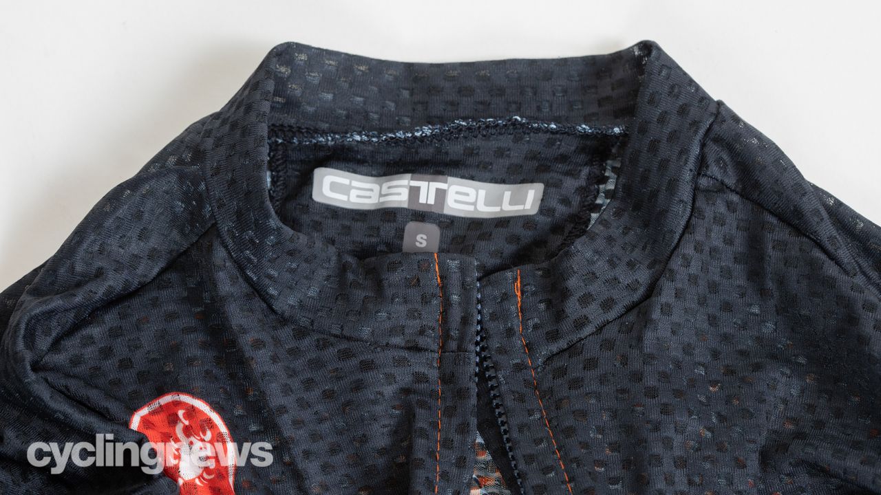 Castelli Insider Jersey detail of collar