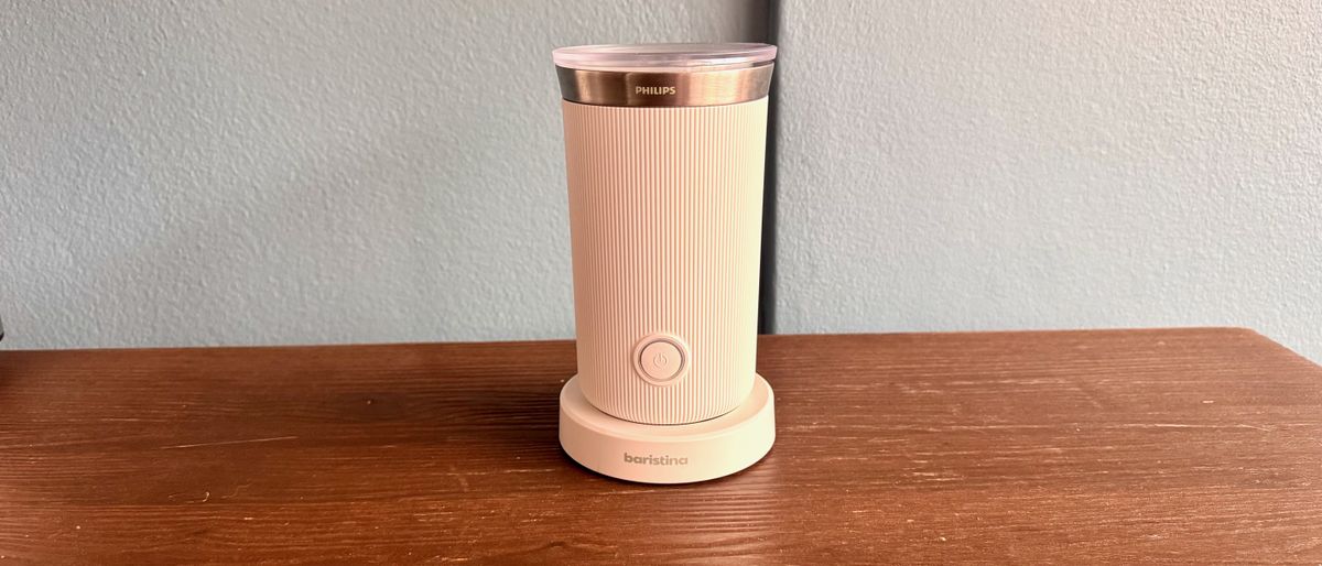 I used the Philips Baristina Milk Frother for two weeks and found it produced consistently thick foam, even from non-dairy milks — but it’s too thick for latte art