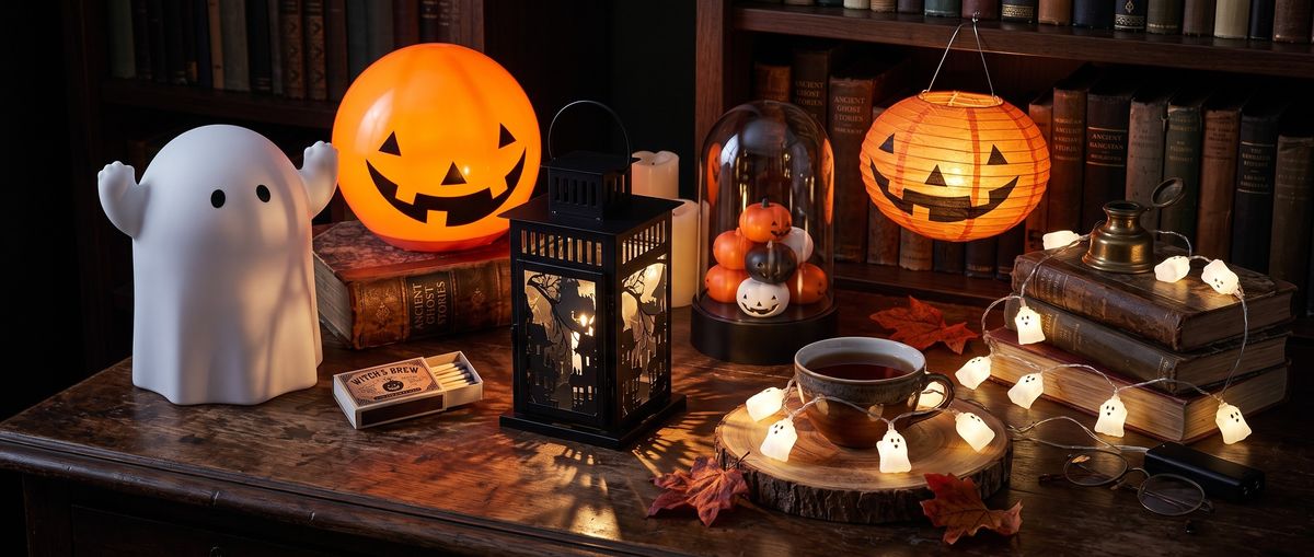 IKEA just dropped its Halloween collection in the middle of summer — and these ghostly lights are so cute, I can't wait until October