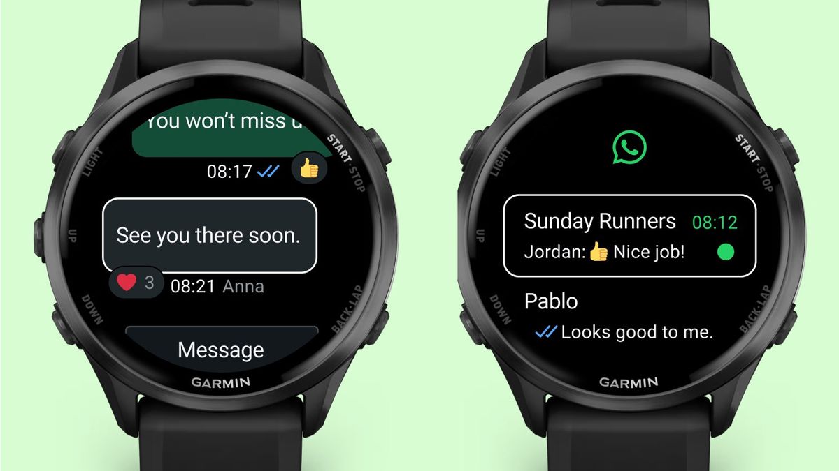 'More people can keep their private conversations going right from their wrist' as Garmin works with Meta to add WhatsApp integration to 'select' watches