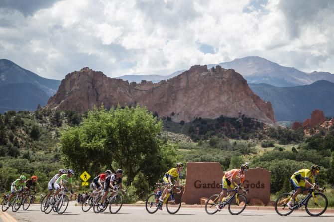 stage 4 of the USA Pro Challenge in Colorado Springs went through the Garden of the Gods