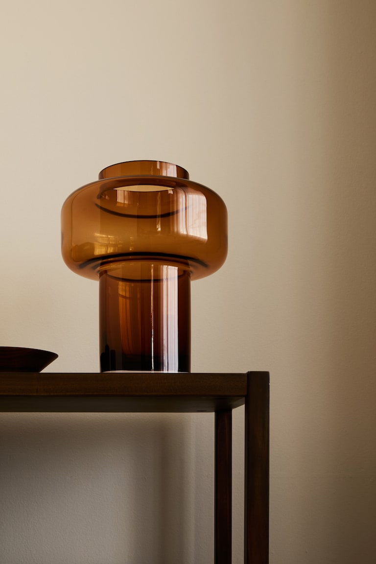 Tall Tiered Glass Vase