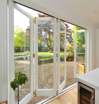 bifold doors in a conservatory