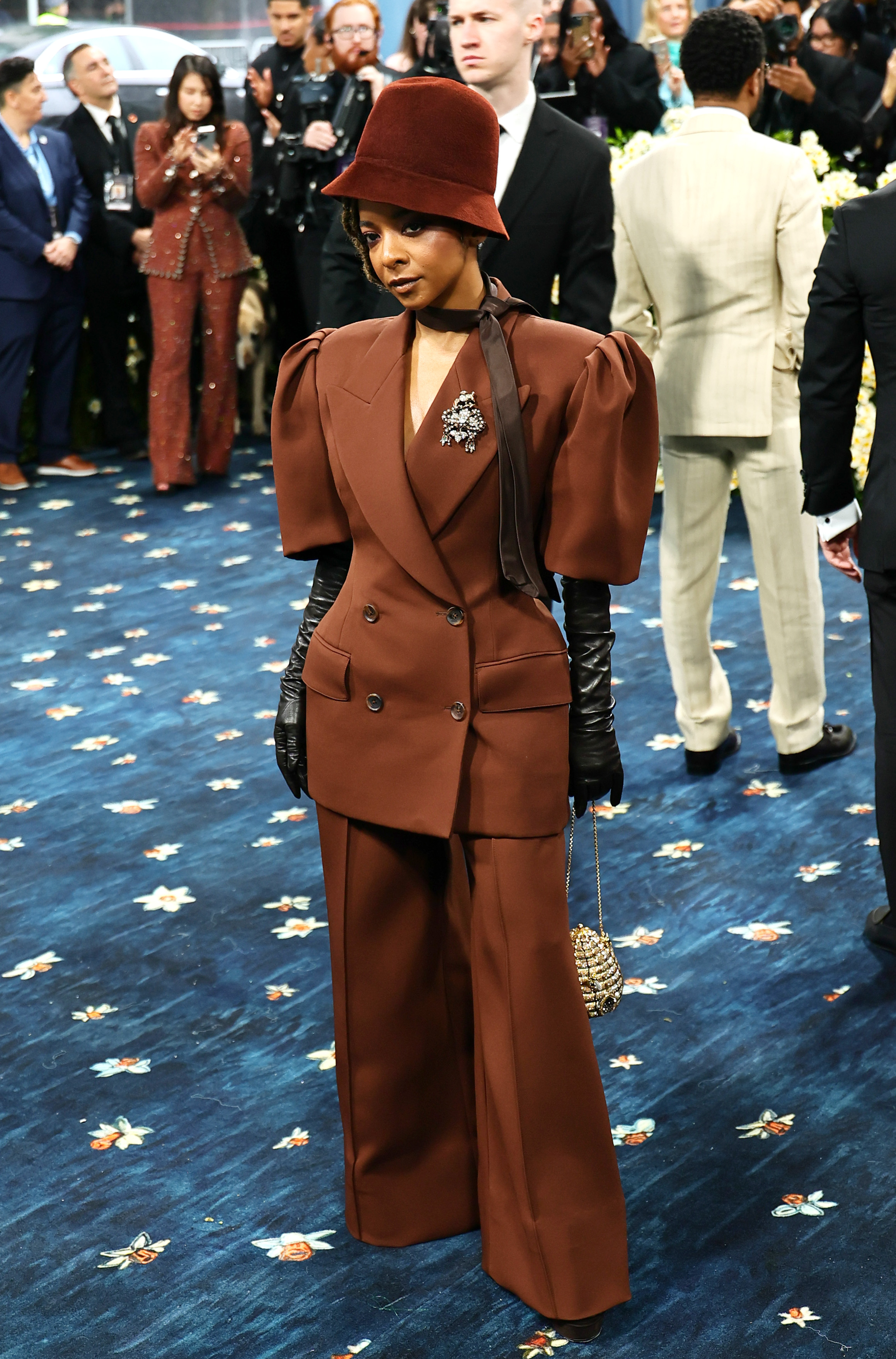 Kara Young attends the 2025 Met Gala Celebrating "Superfine: Tailoring Black Style" at Metropolitan Museum of Art on May 05, 2025 in New York City. (Photo by Theo Wargo/FilmMagic)