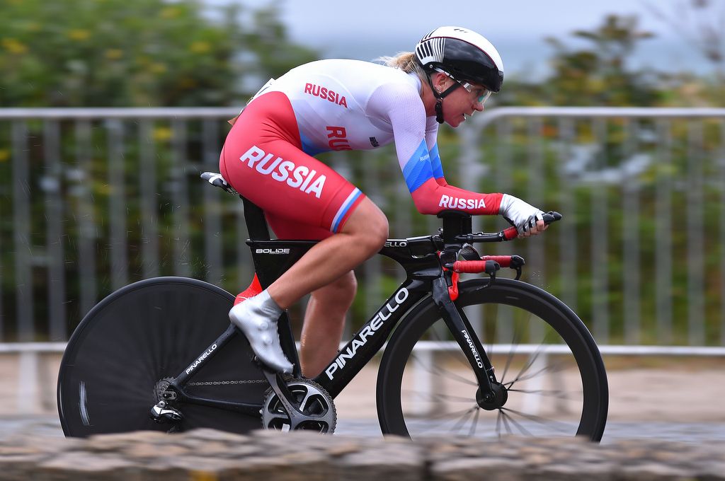Olga Zabelinskaya (Russia) during the TT
