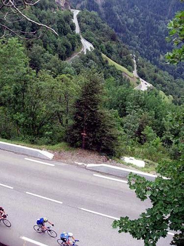 On Alpe d'Huez.