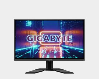 Gigabyte G27 monitor with grey backdrop