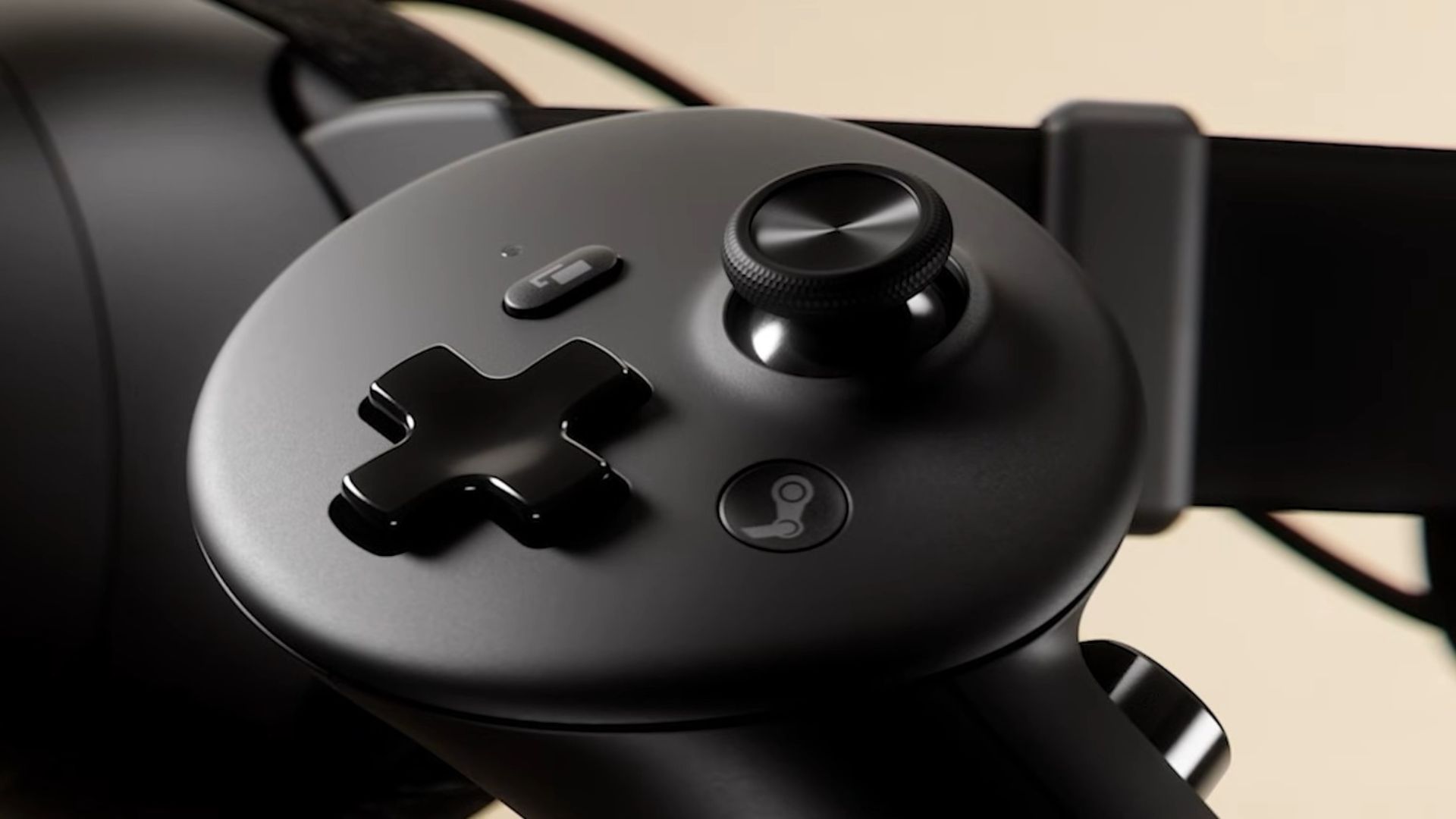 The left controller of the Steam Frame