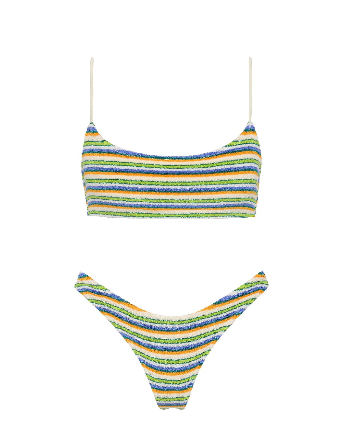 Mica - Popi Terry Towelling Crop Bikini Set | Triangl