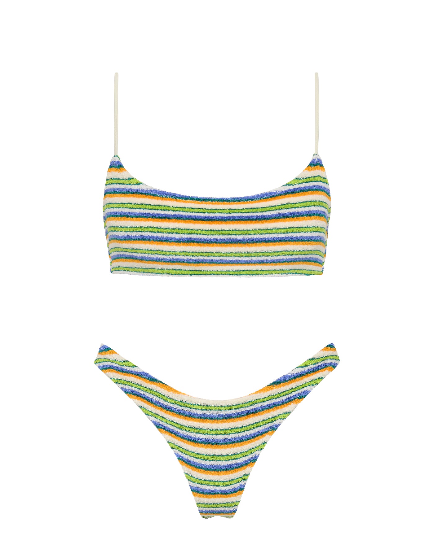 Mica - Popi Terry Towelling Crop Bikini Set | Triangl