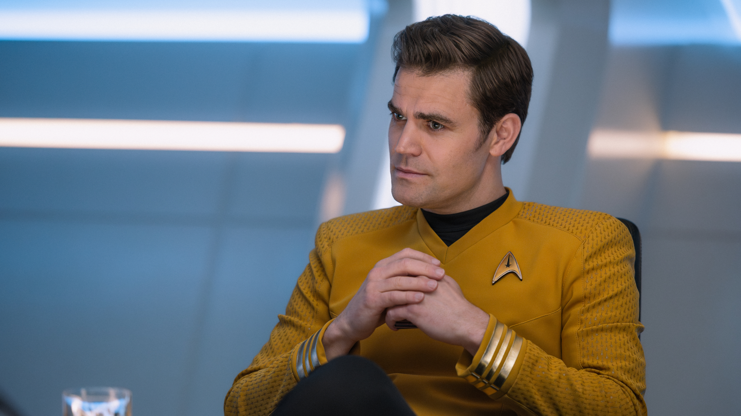 Paul Wesley as James T. Kirk in Star Trek: Strange New Worlds, episode 10, season 4