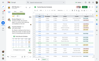 Google's new Spaces features in Gmail
