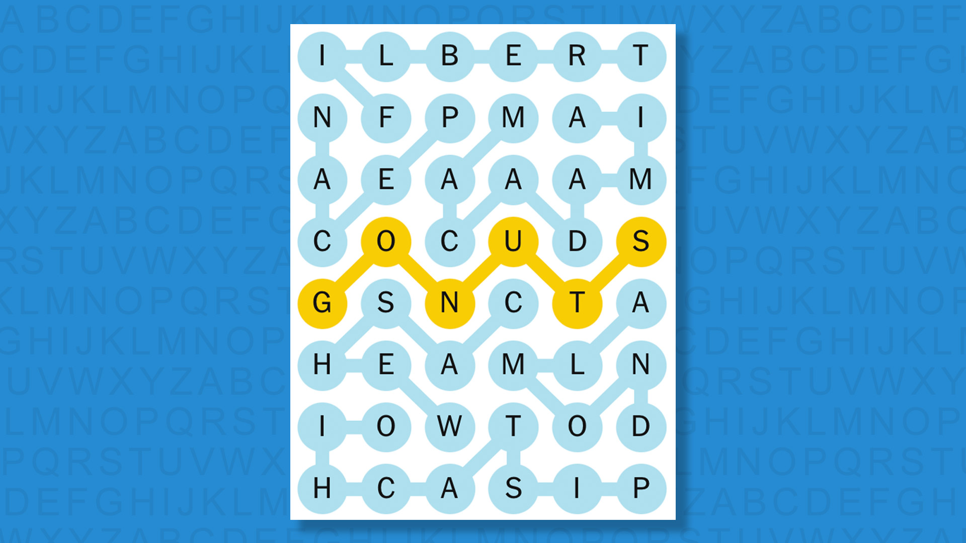 NYT Strands answers for game 710 on a blue background