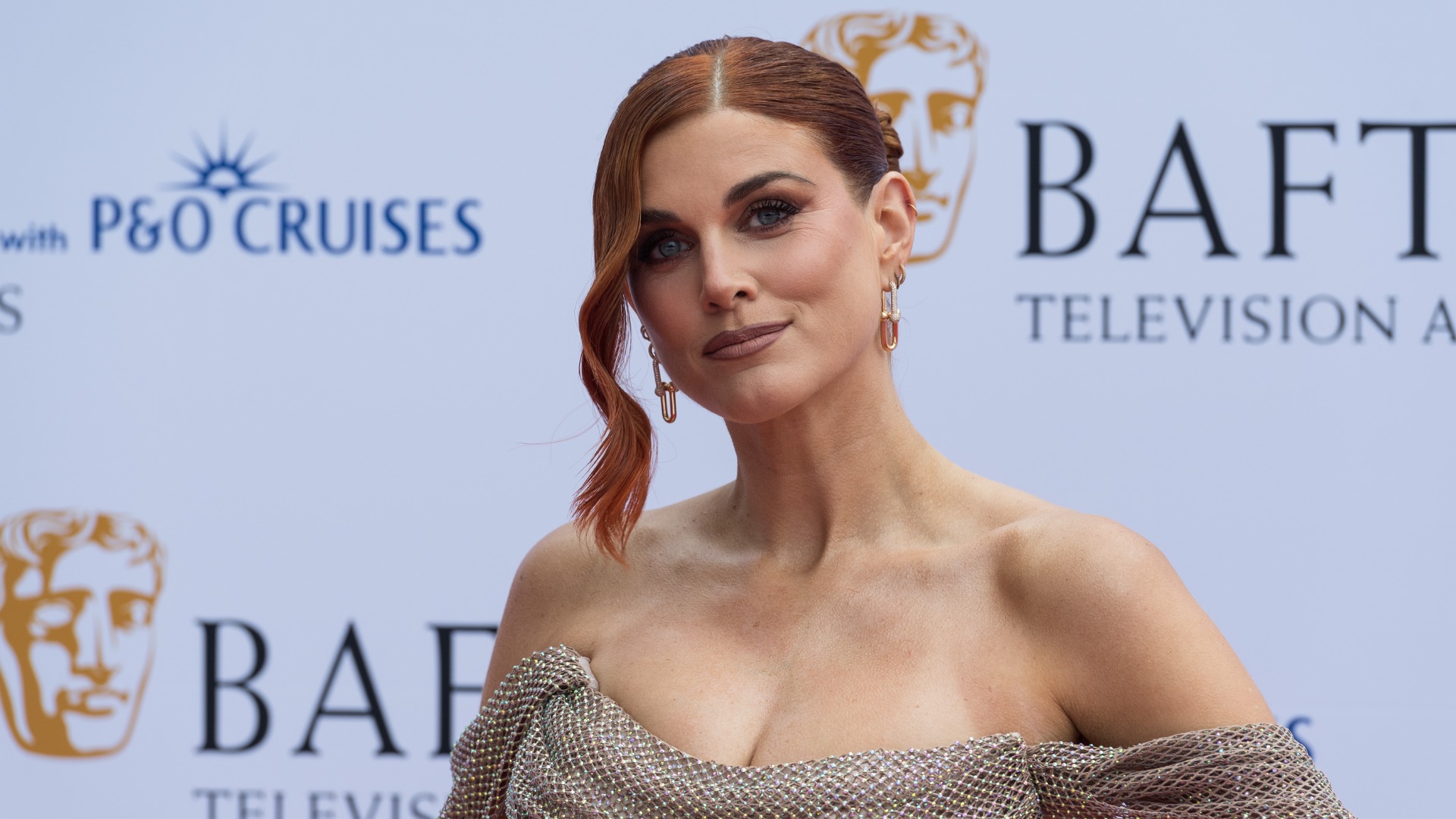 Ashley James attends the BAFTA Television Awards with P&amp;O Cruises at the Royal Festival Hall in London