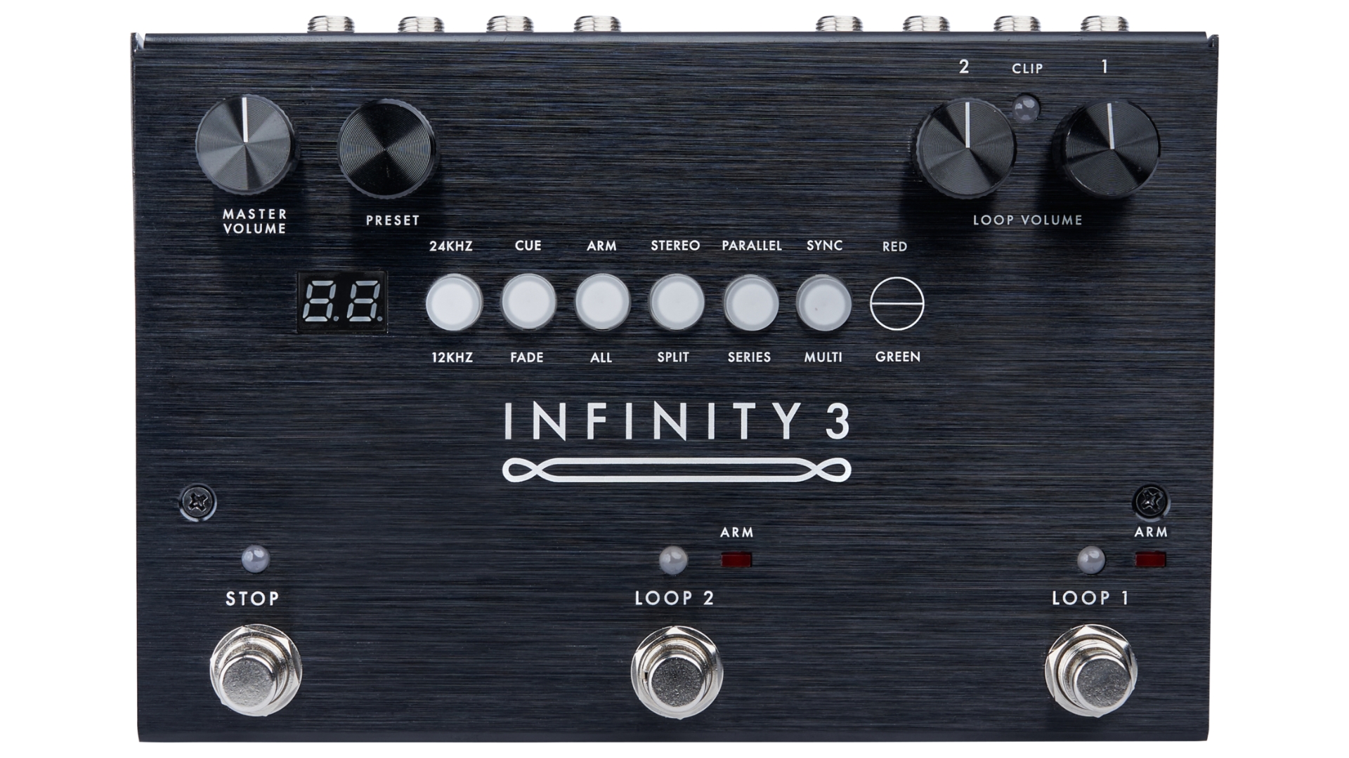 A Pigtronix Infinity Looper 3 guitar pedal