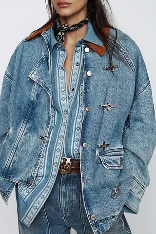 We the Free Denim Barn Coat