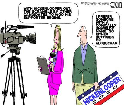 Political Cartoon Hickenlooper Drops Out 2020 Election Democrats