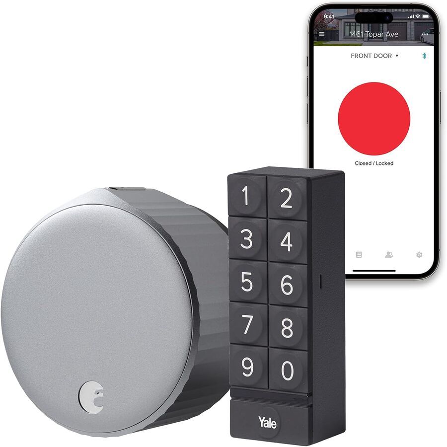 Grey smart lock