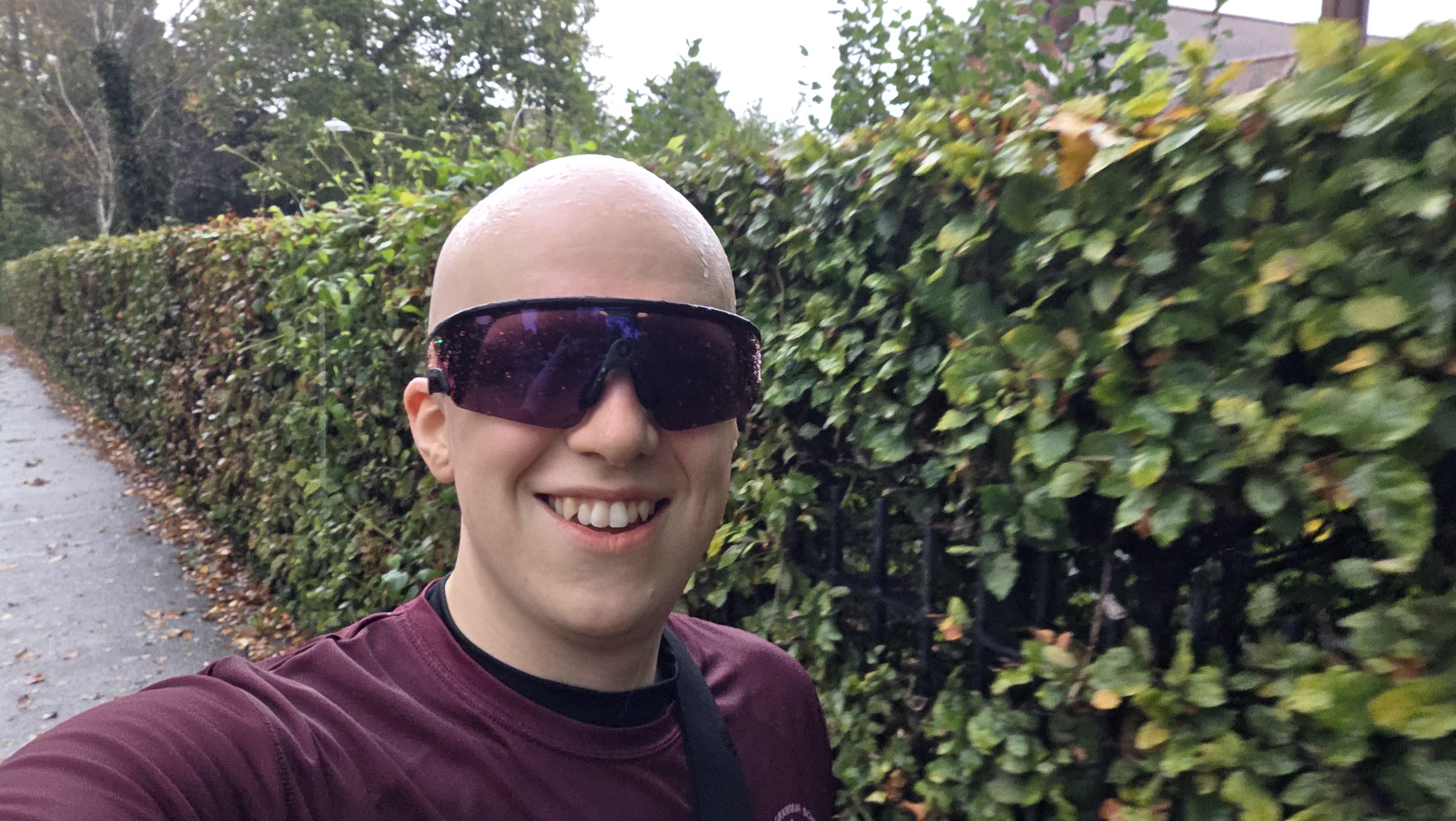 Hamish wearing the Oakley Meta Vanguard glasses