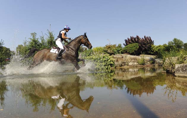ZOE ADAMS riding SATONAMILLION in The Amlin Plus Eventing Grand Prix