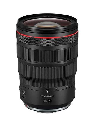 Product shot of Canon RF 24-70mm f2.8, one of the best Canon RF lenses