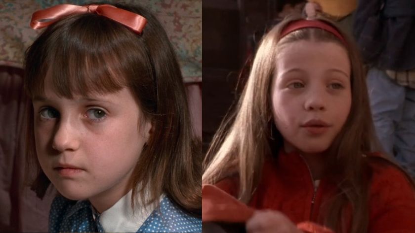 Mara Wilson from Matilda and Michelle Trachtenberg in Harriet the Spy 