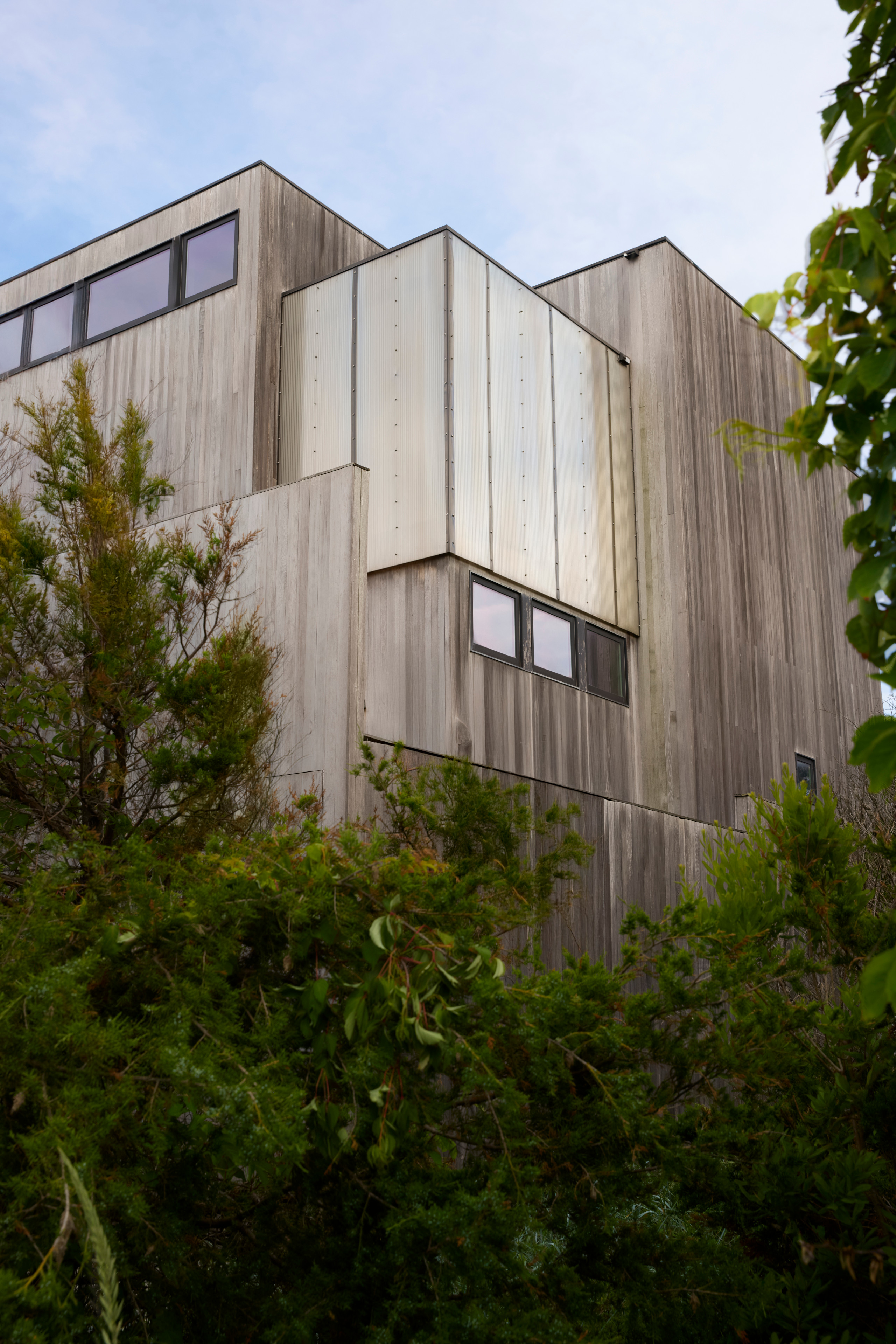 The house seen from the street