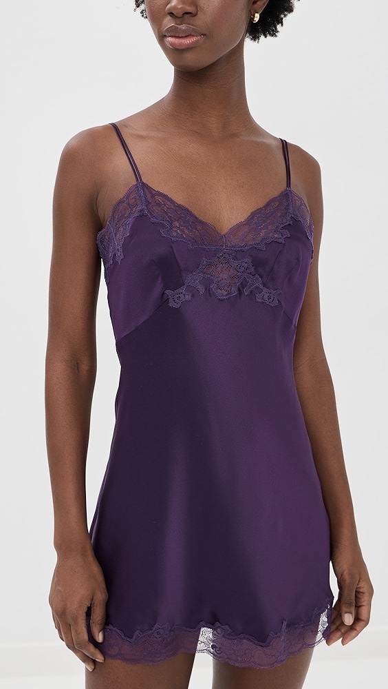 Only Hearts Silk Charmeuse Mini Slip Dress