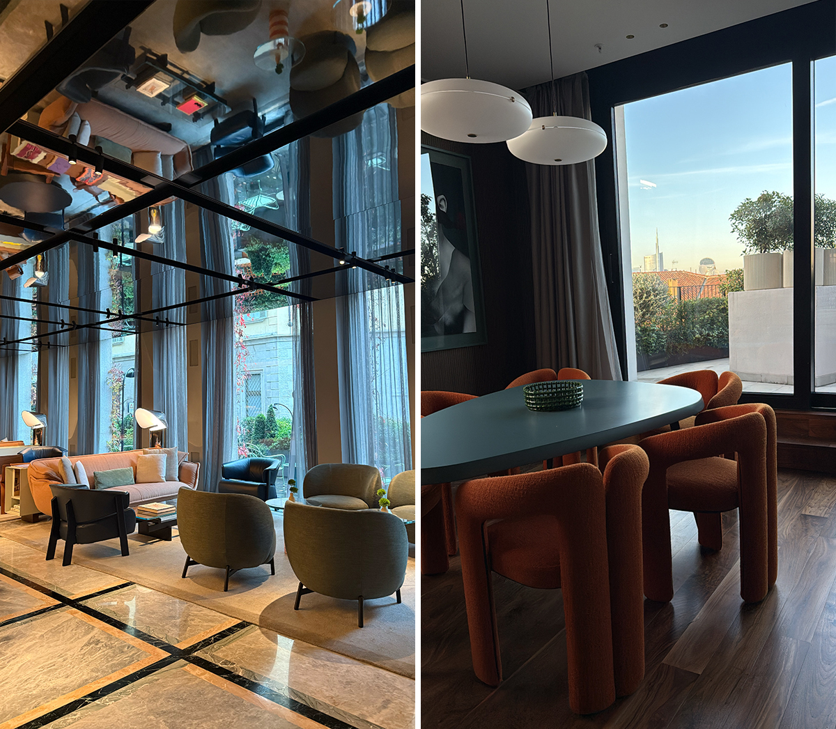 Inside Casa Brera in Milan.