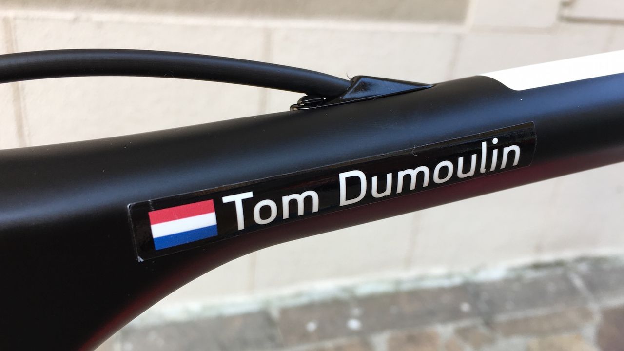 The Dutchman's name adorns the top tube