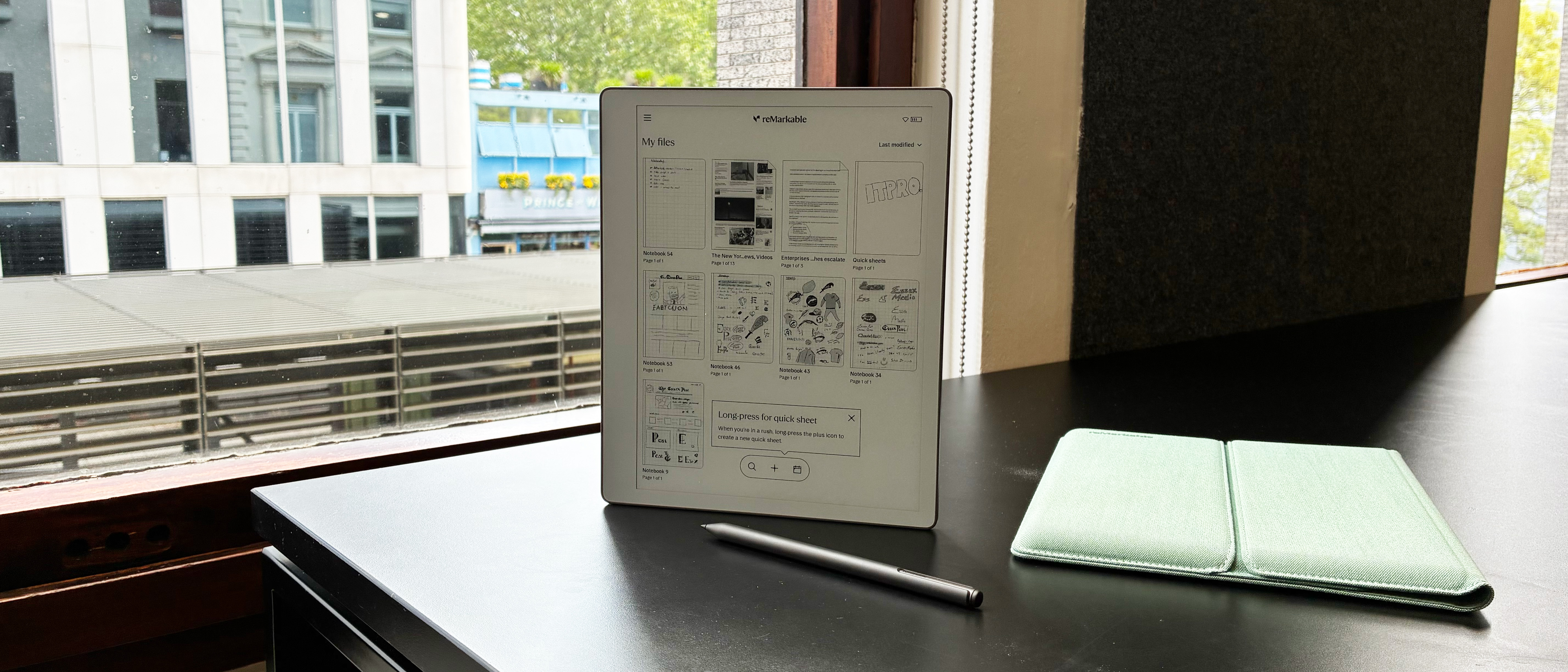 The ReMarkable Paper Pure on a desk