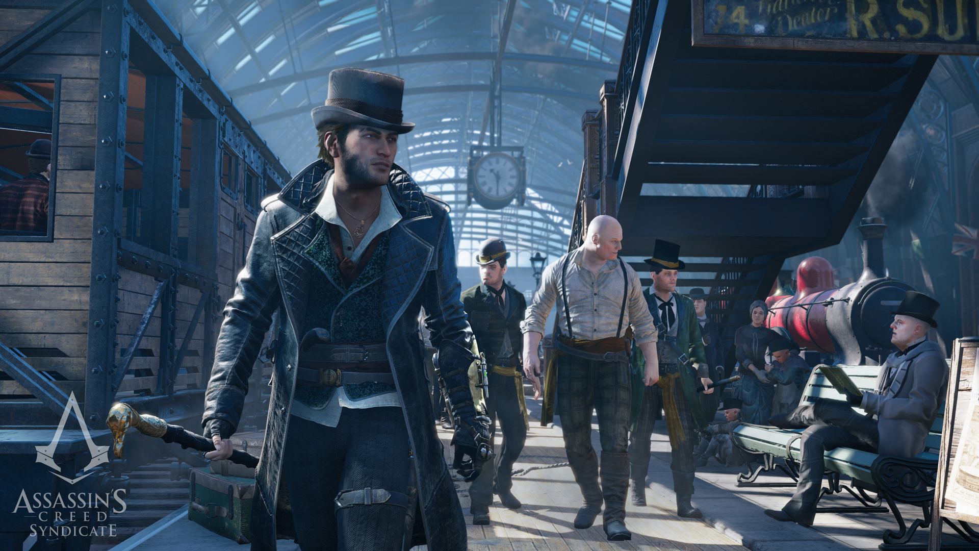 best Assassin's Creed games: A group of men at a train station