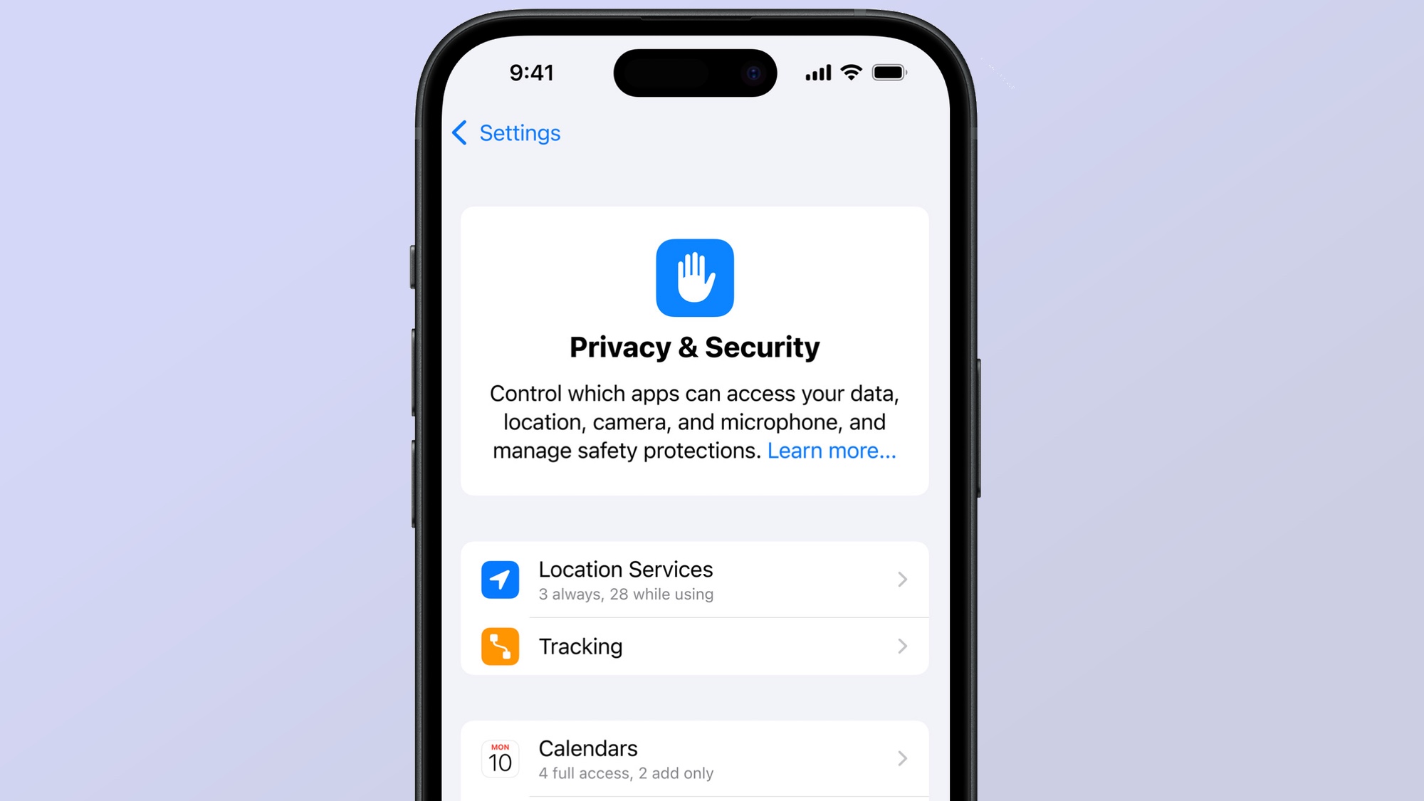 Privacy and Security Settings in iOS 18