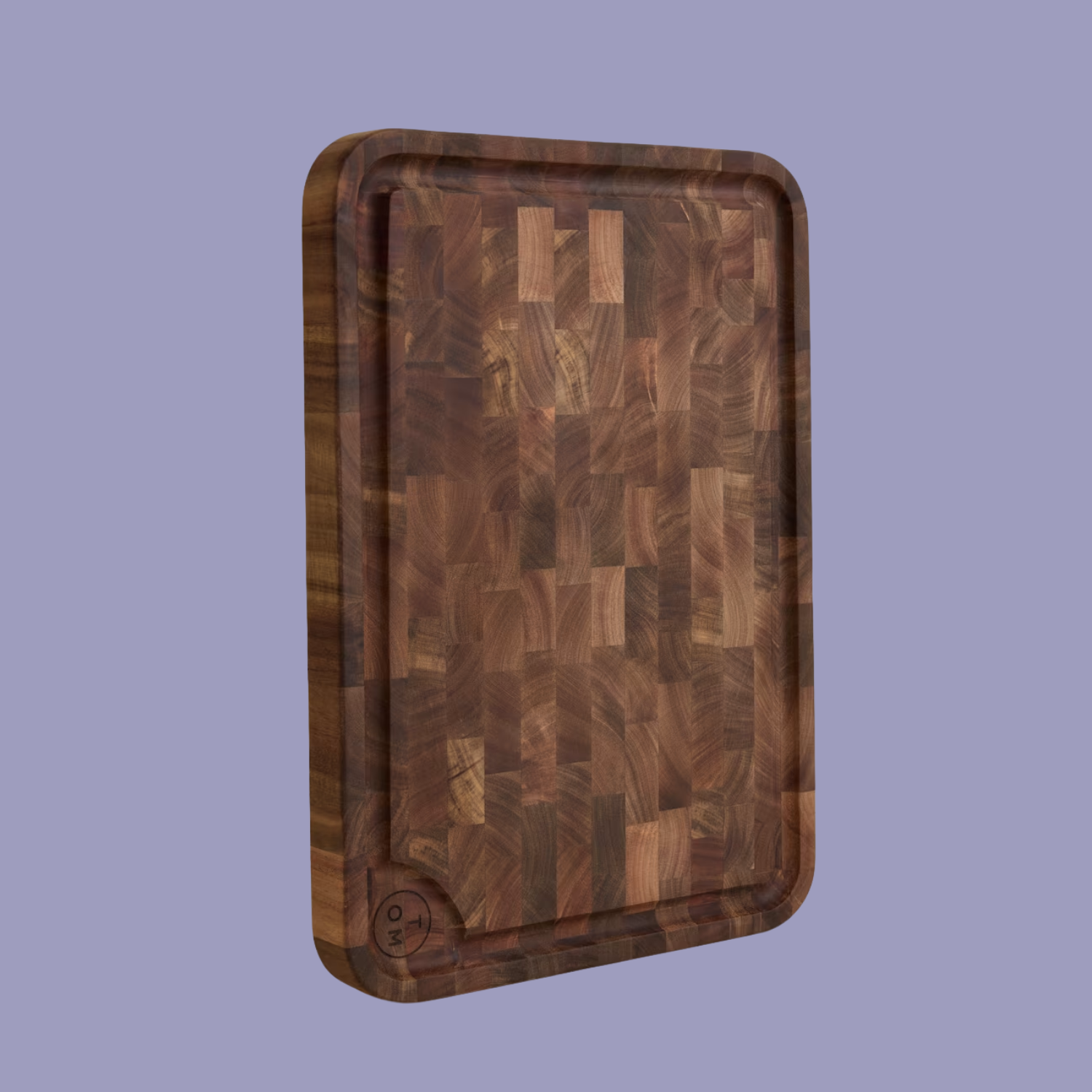 A wooden chopping board